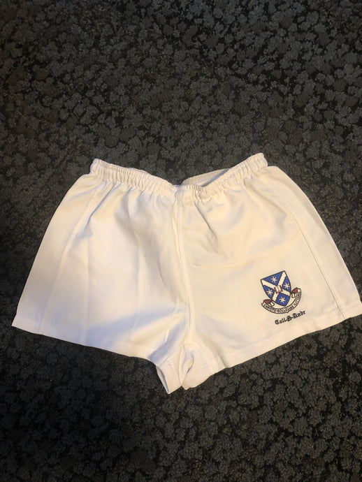 White canterbury footy shorts