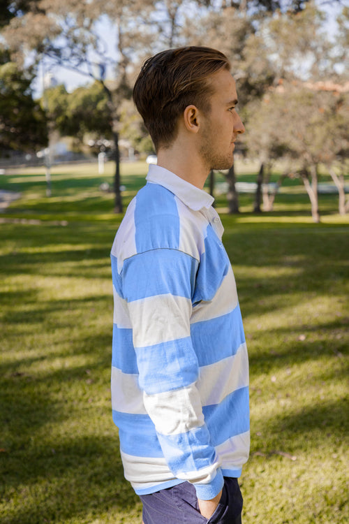 Blue and White Jersey